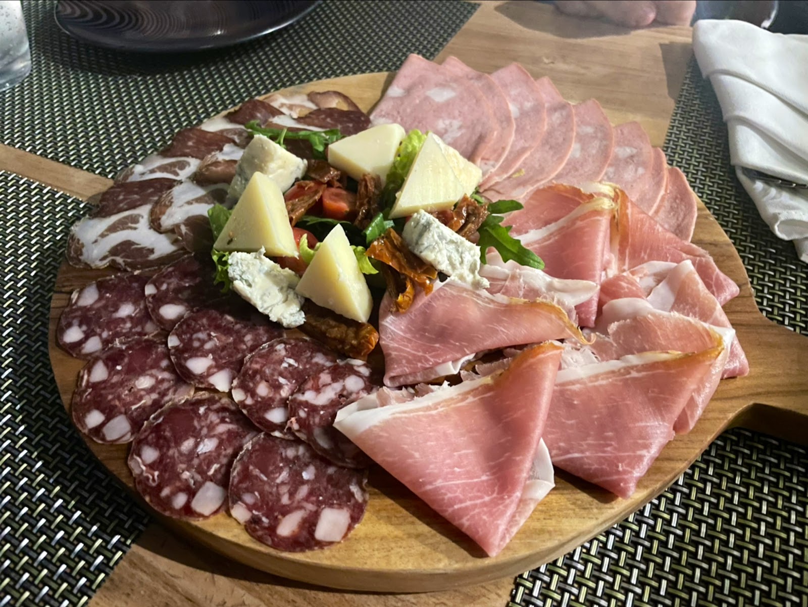 Rice paddy view from Tanda Pizza restaurant